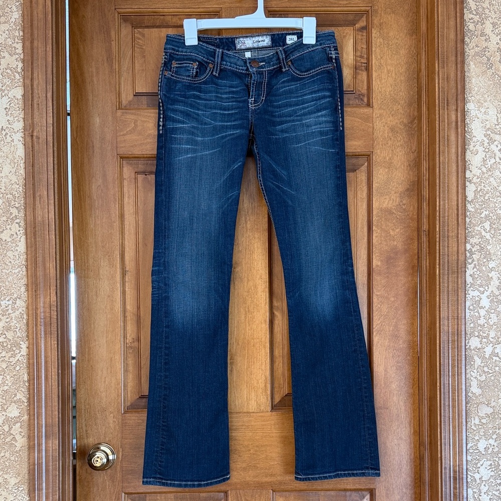 BKE Sabrina Women's Indigo Boot Cut Jeans 28W x 33.5W